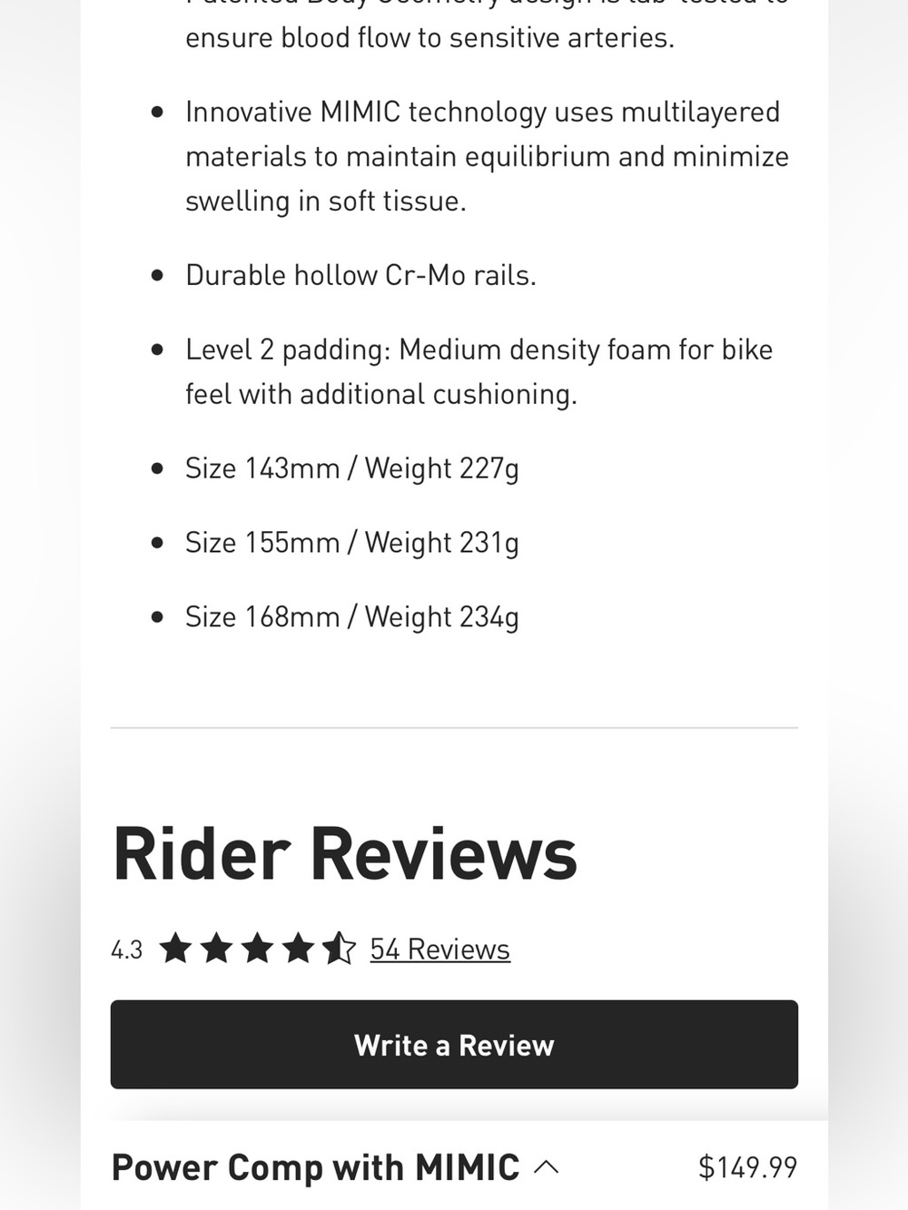 168 mm Specialized Women’s Bike Seat - Picture 6 of 6